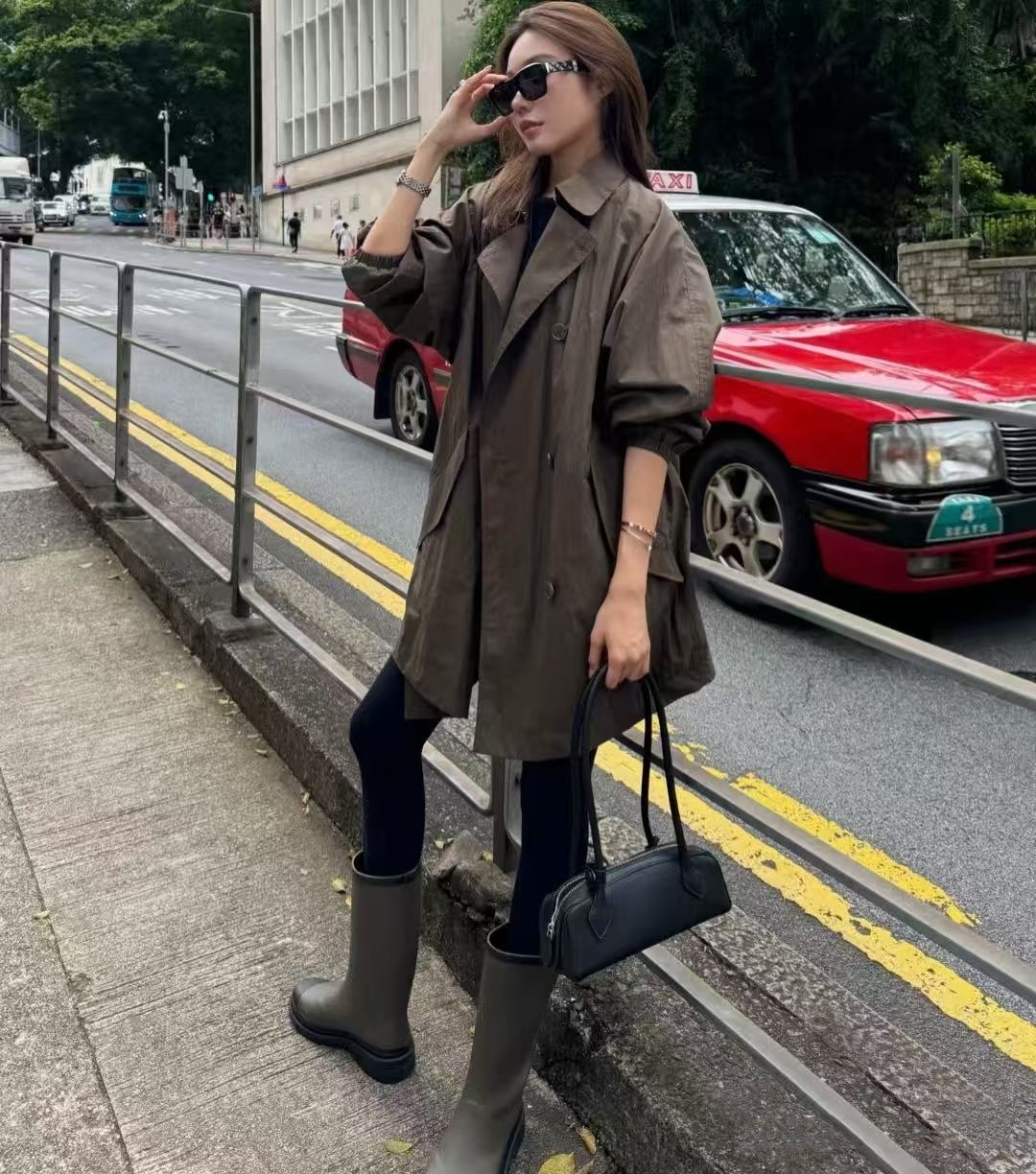 【香香雨靴】2025秋冬新款休闲时尚百搭气质外穿中高筒女鞋雨靴