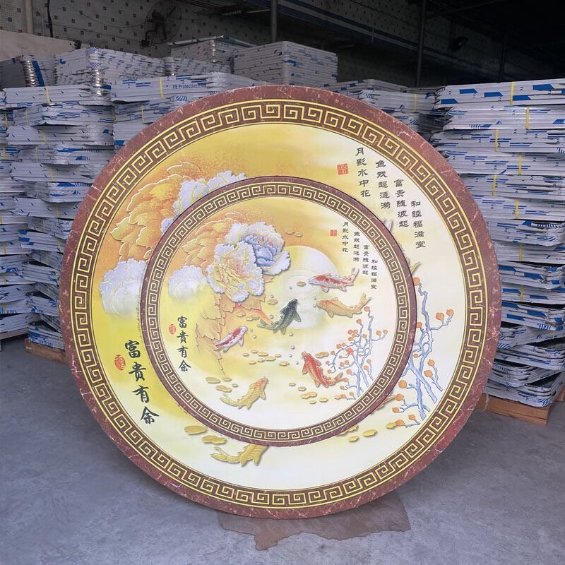 特厚不锈钢圆餐桌折叠桌圆形内置转盘吃饭桌酒店不锈钢桌子折叠