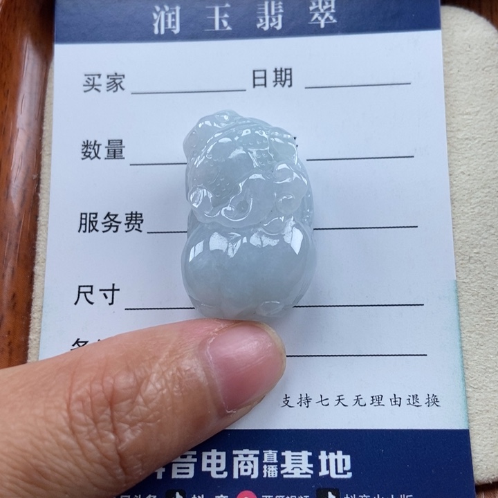 翡翠未镶嵌颈饰如意貔貅