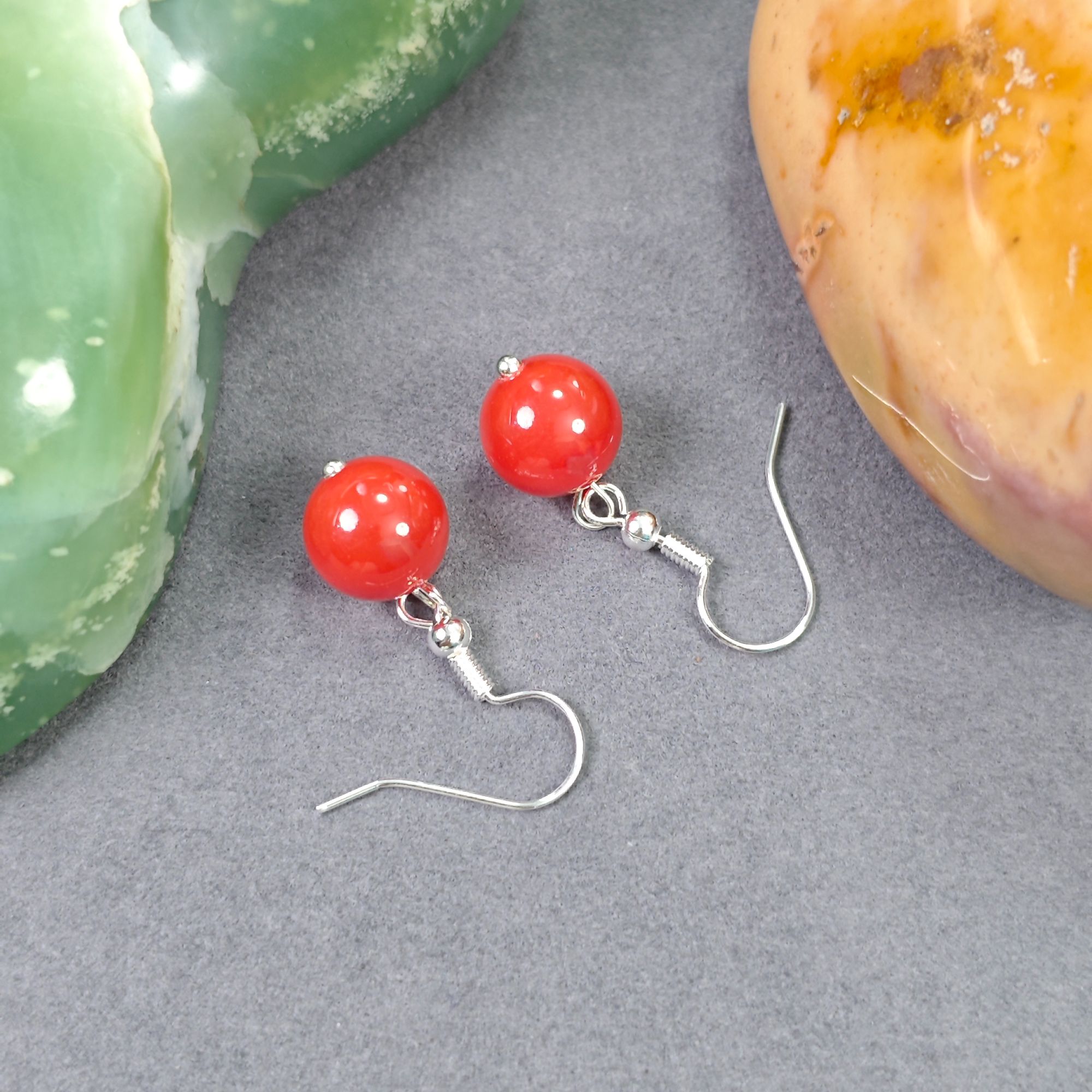 618特惠 时尚红玛瑙耳坠/HG-MNED-5（多样性发货）