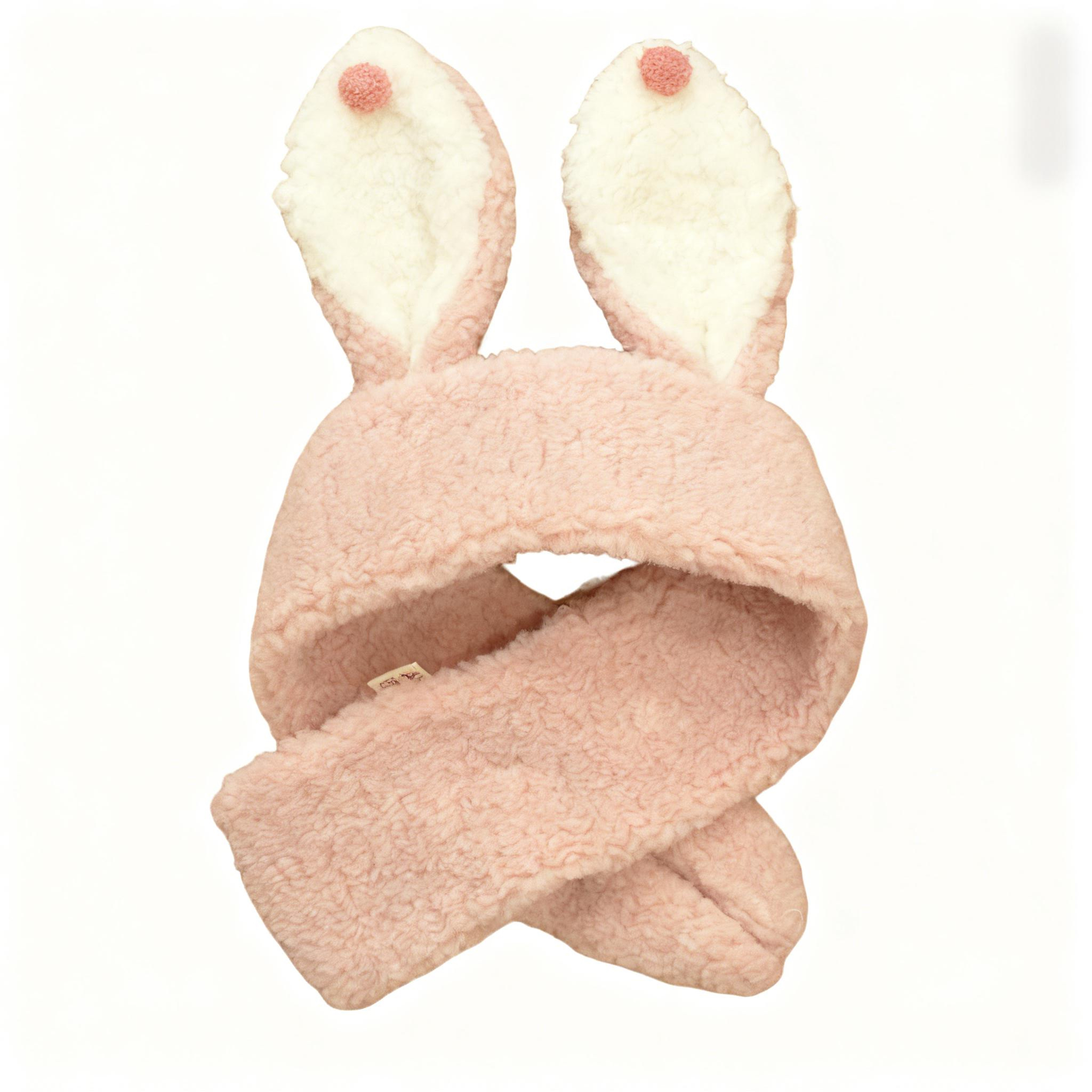 「今日上新」冬季保暖可爱兔耳朵公主风女童围脖 509A03