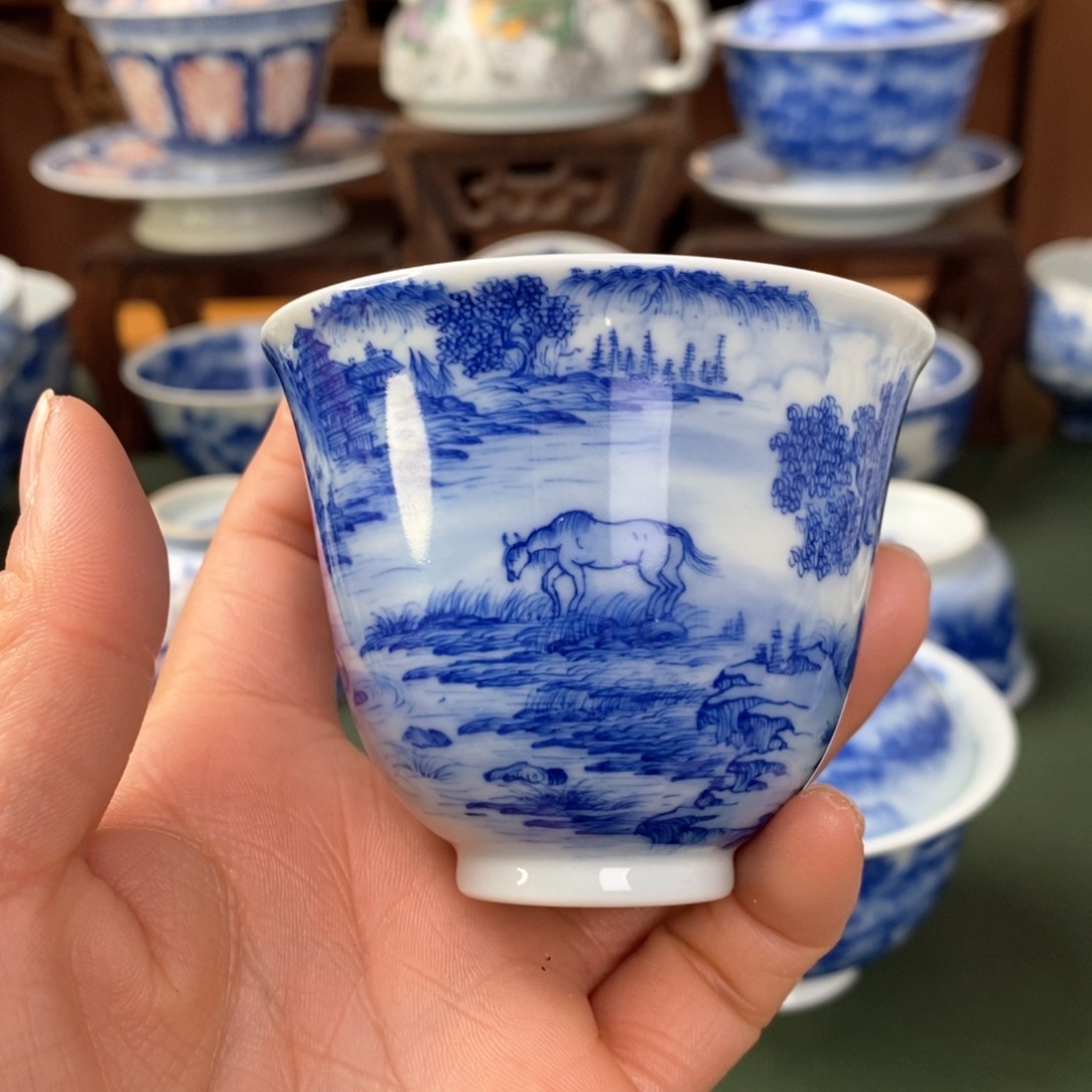 杯景德镇陶瓷手工手绘