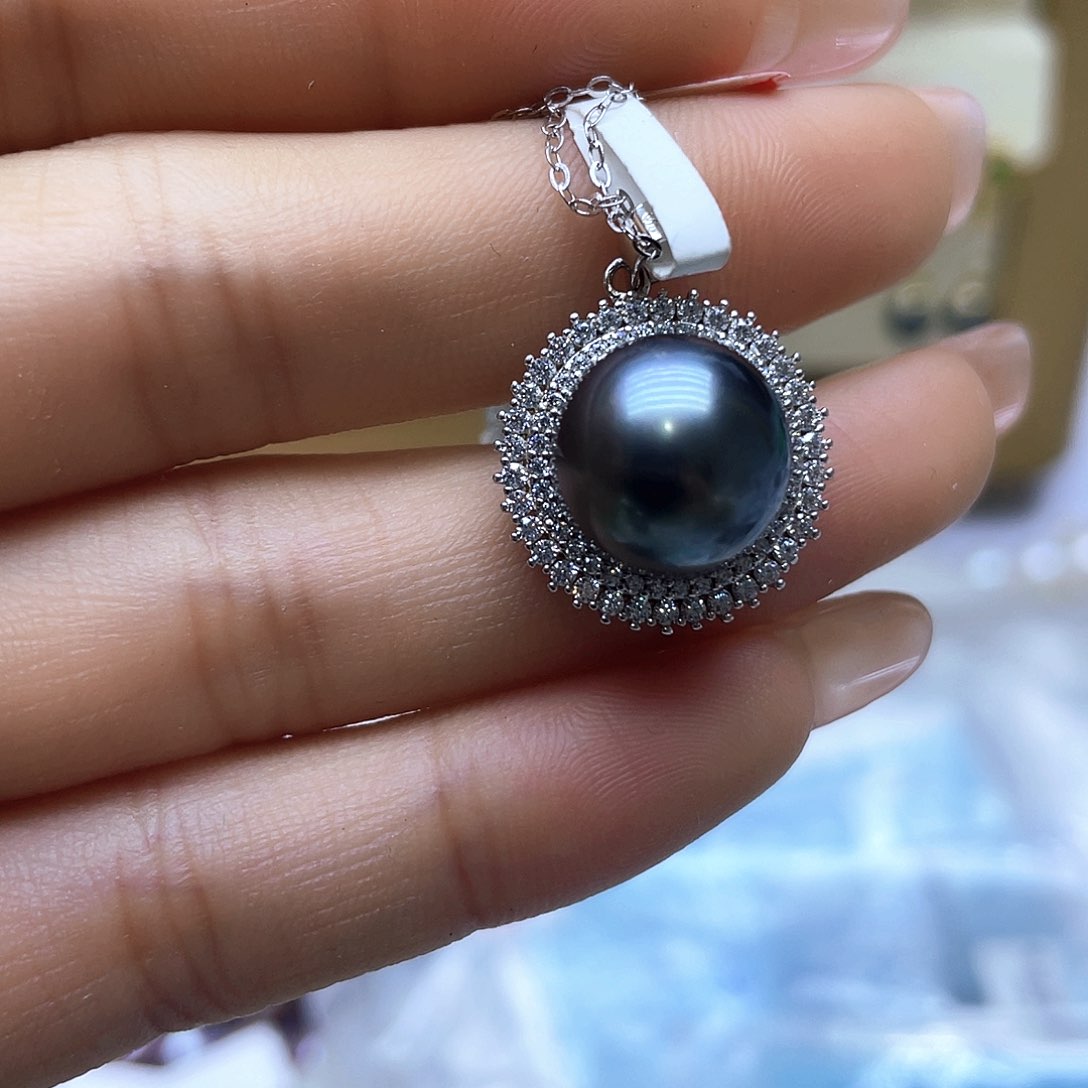 海水珍珠颈饰银S925镶嵌