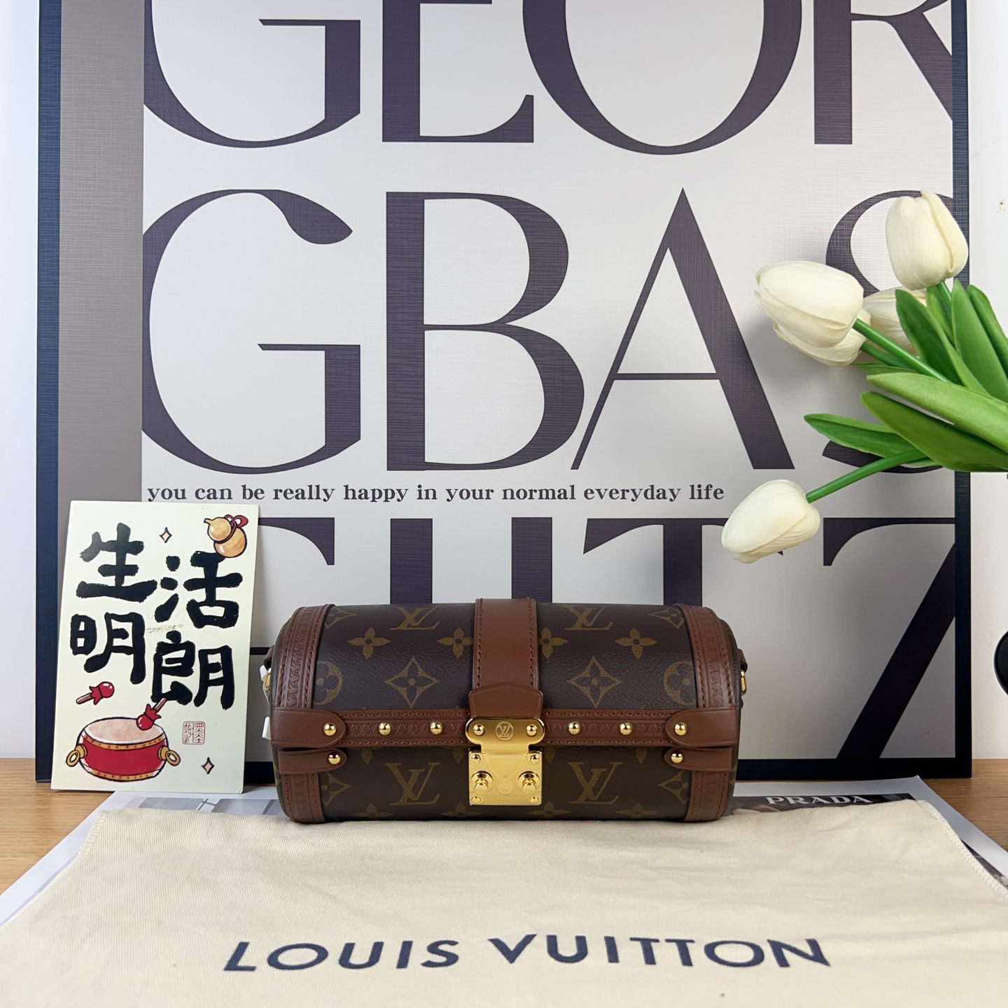 未使用 LouisVuitton/路易威登 路易威登老花 巴比龙 单肩斜挎包 
