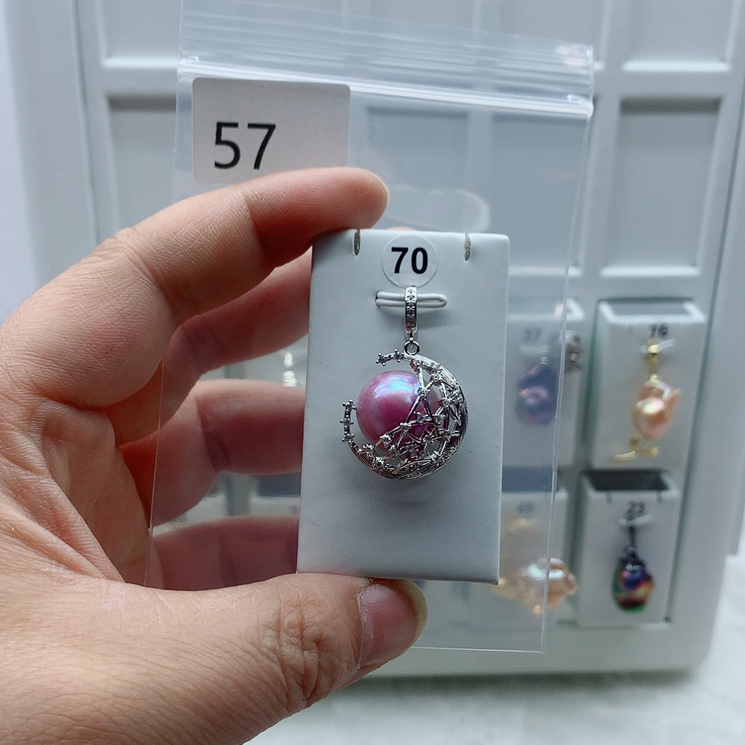 淡水珍珠合金吊坠(不含链)