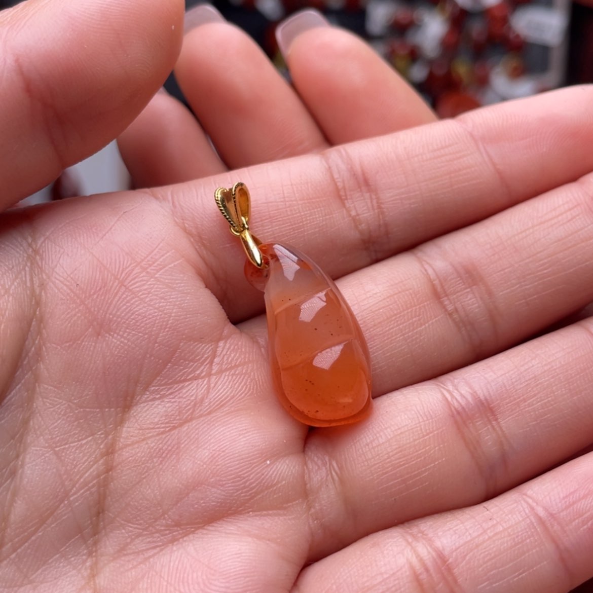【闪购商品】南红玛瑙吊坠银S925镶嵌