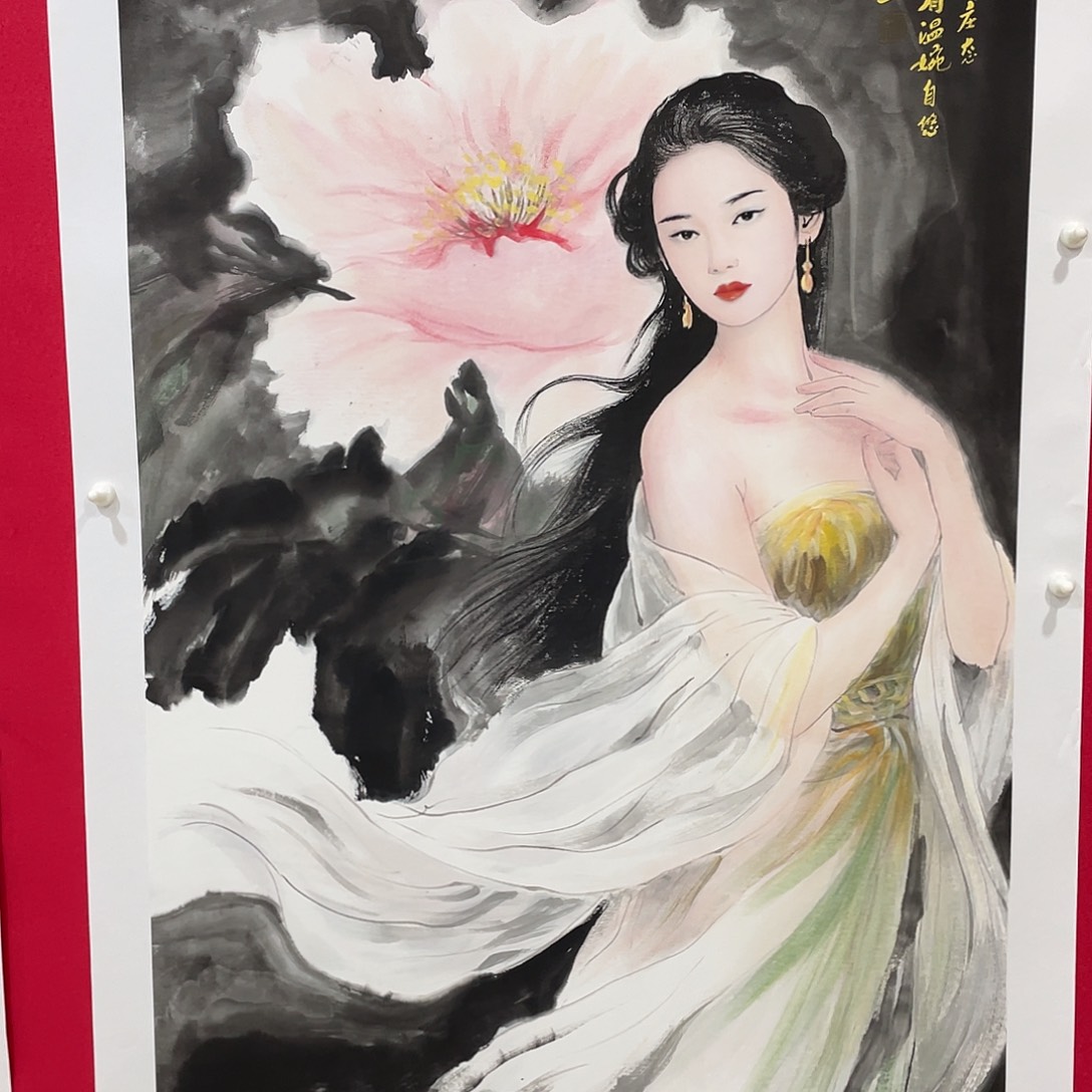 国画今天上午国画作品展示