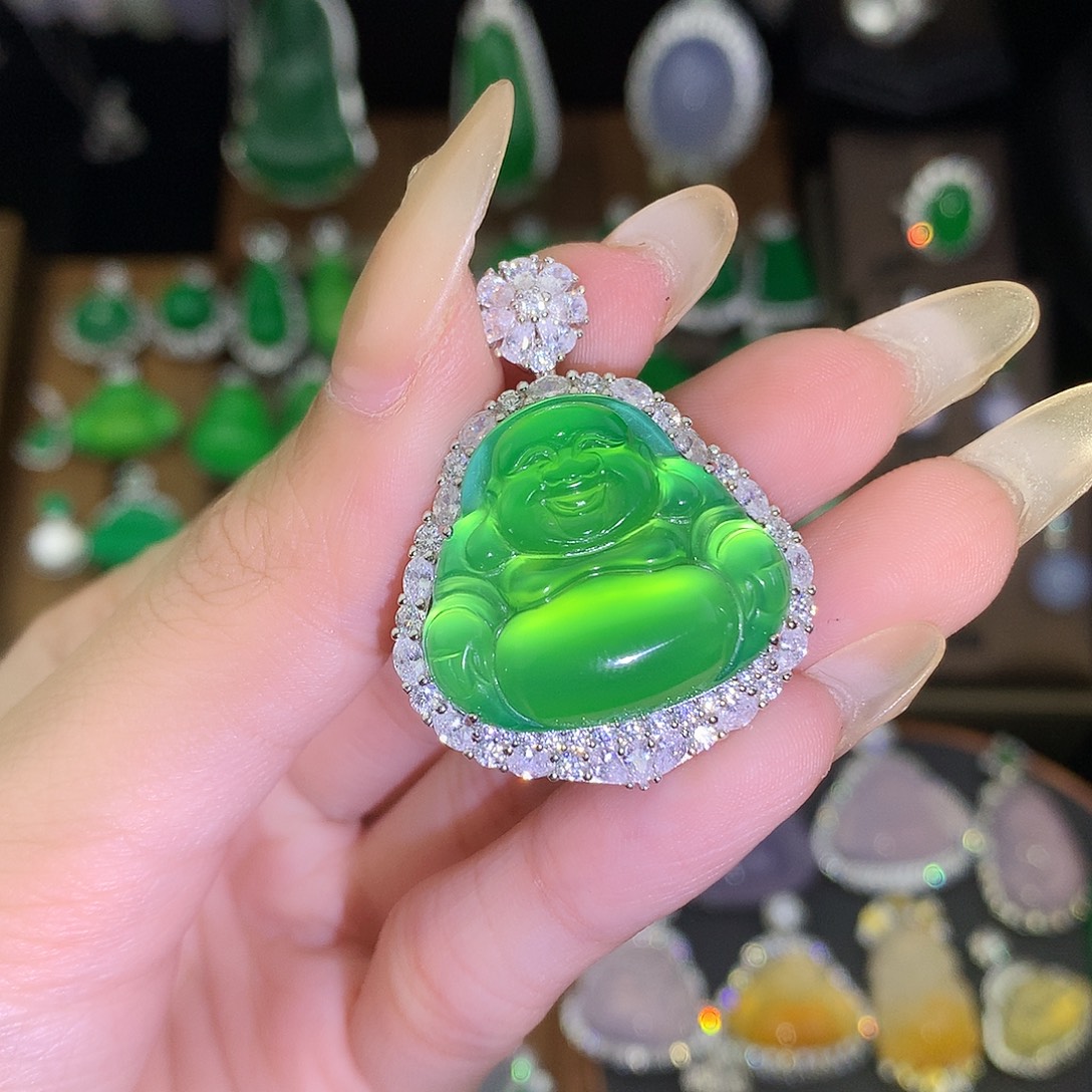 玛瑙/玉髓银S925镶嵌颈饰