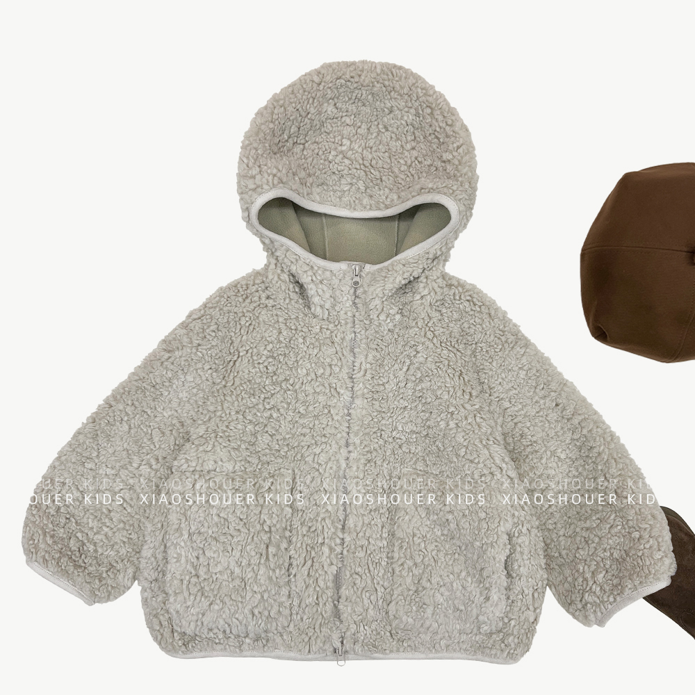 【小首尔】男女童冬季时尚韩版加厚保暖毛毛衣外套HBB8686