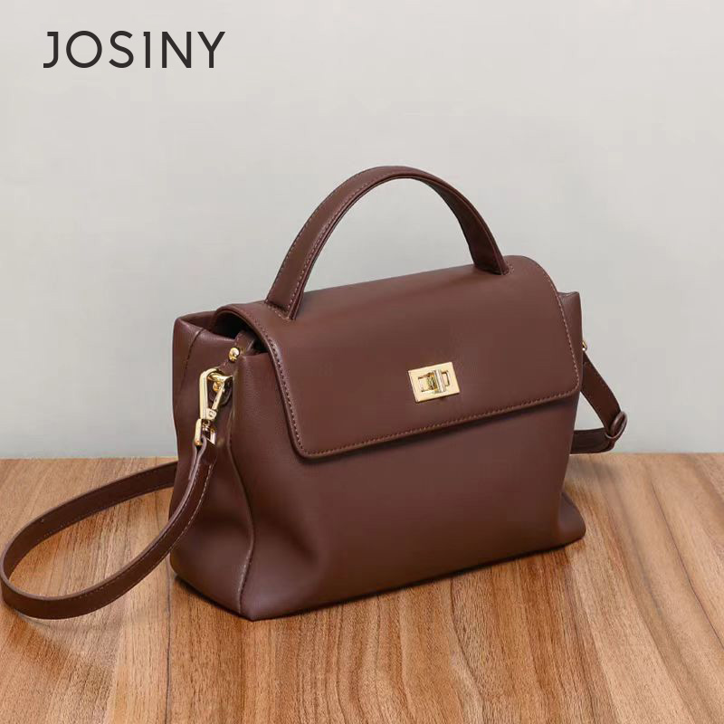 JOS1NY/卓诗尼复古女包时尚手提斜挎包大容量百搭邮差包