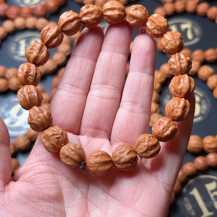 文玩核桃手串深**海野生
