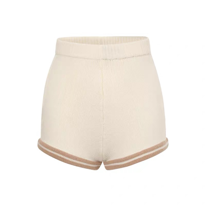 ARTE PURA 米白色四芒星毛织短裤 LEAFLEAF设计师品牌