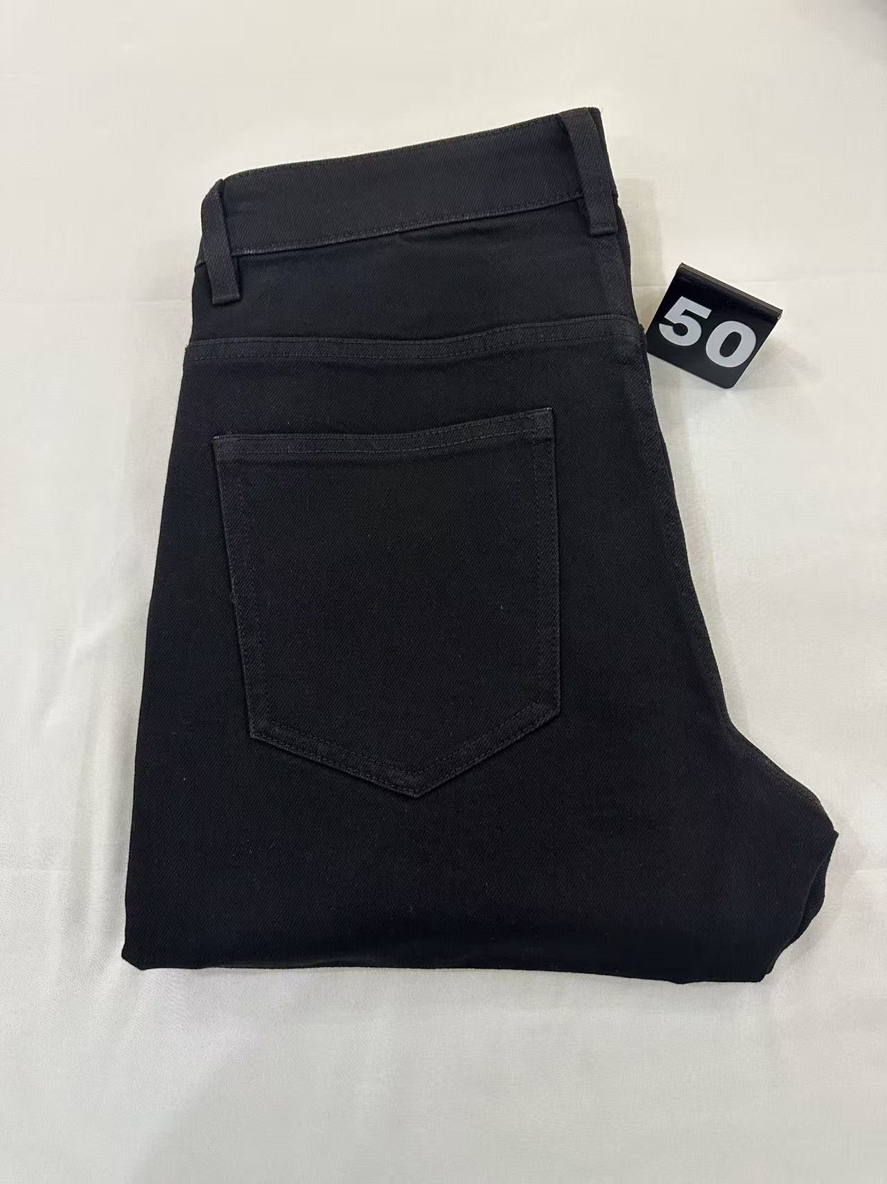 迪50号直筒裤扎染牛仔裤男士