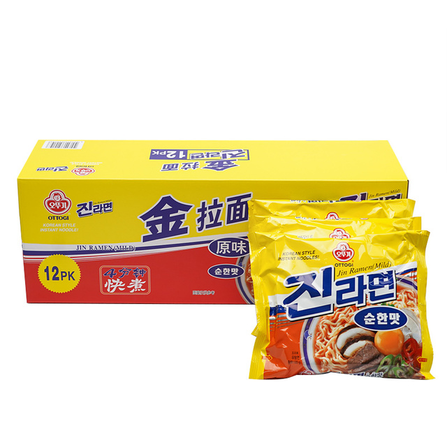 不倒翁进口金拉面120g*12方便方便食品夜宵速食
