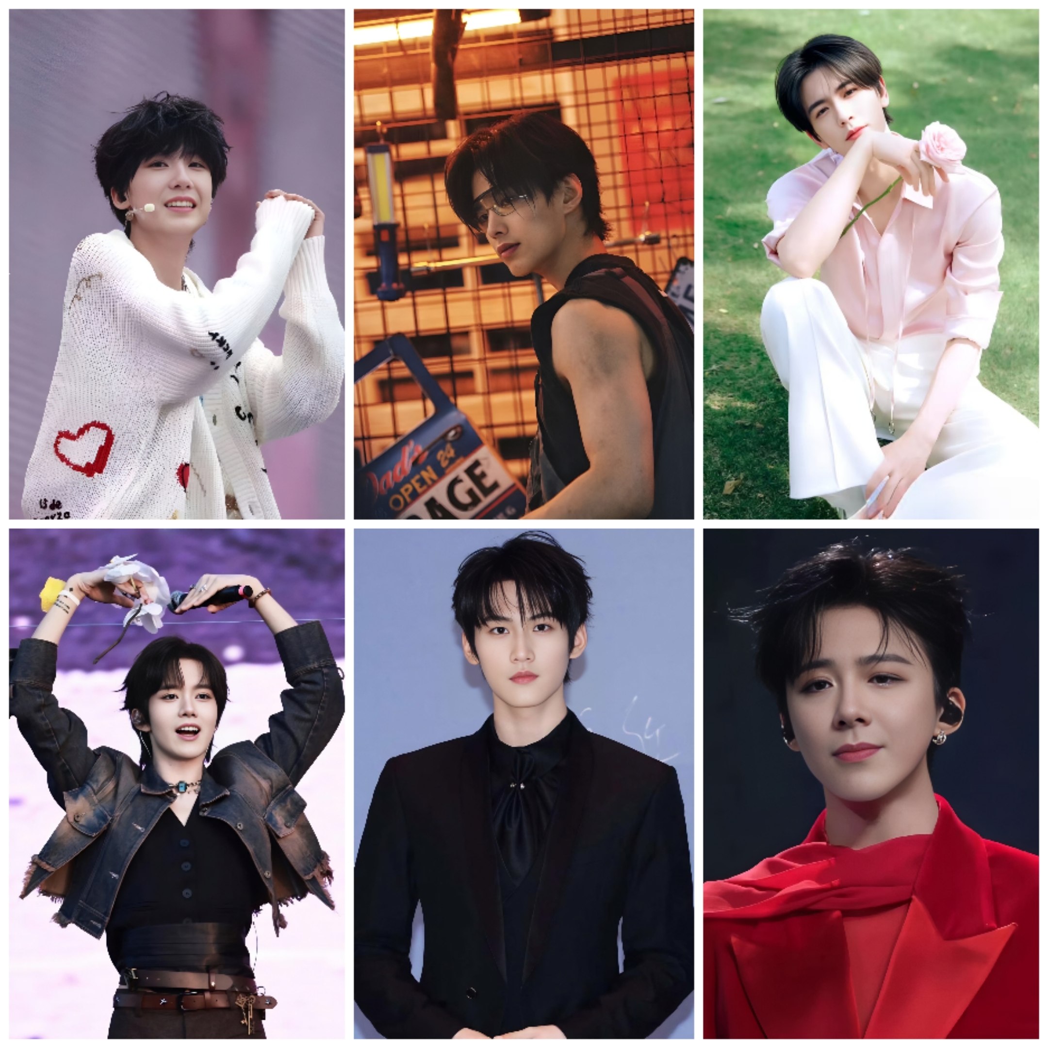 [亲签版]男女艺人爱豆6寸明信片亲名照