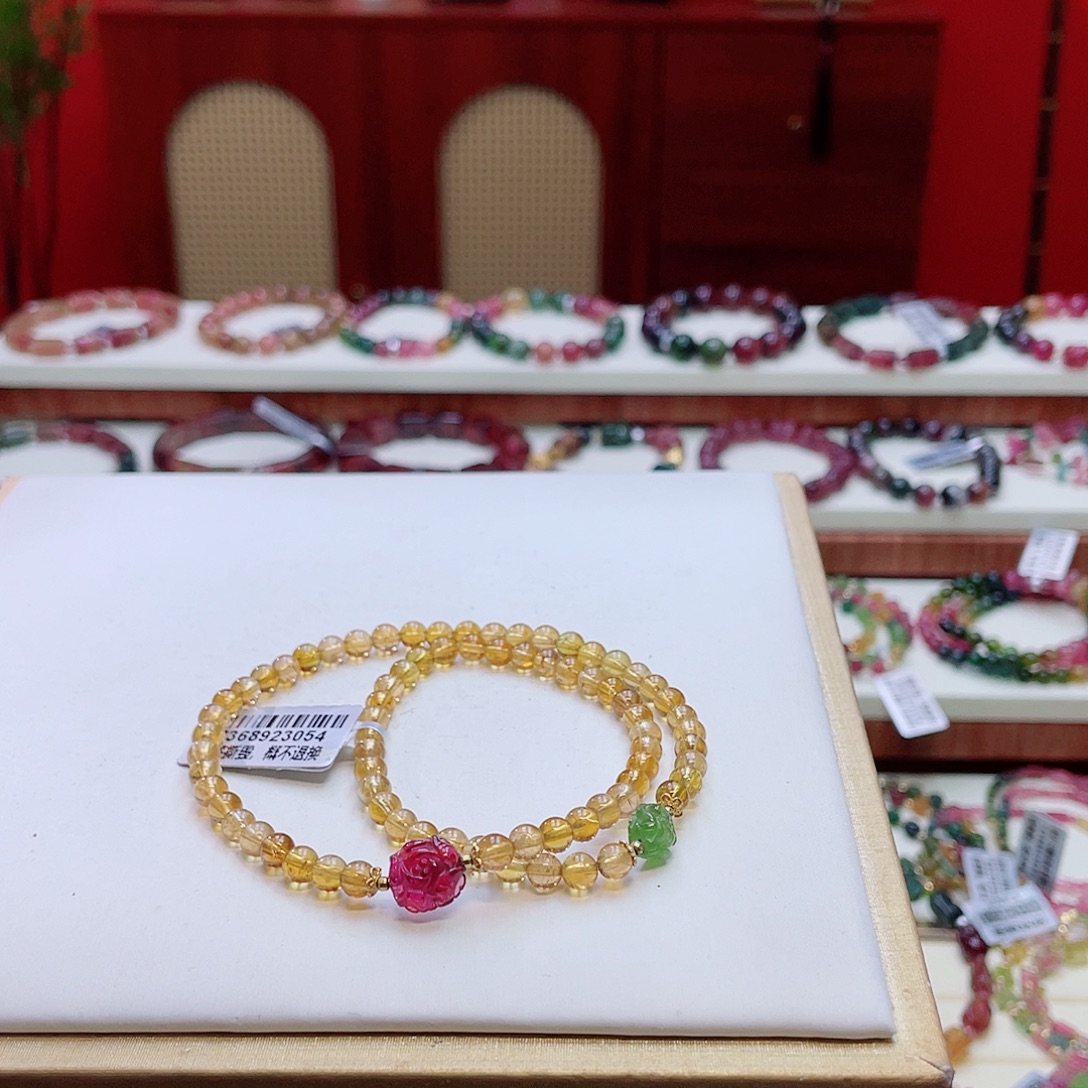 未镶嵌碧玺手串多样性发其一