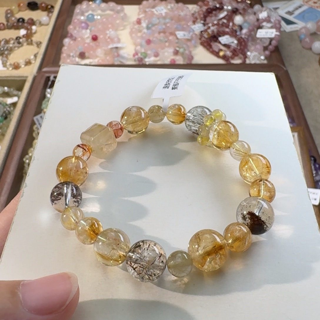 小***胖未镶嵌手链水晶黄塔晶