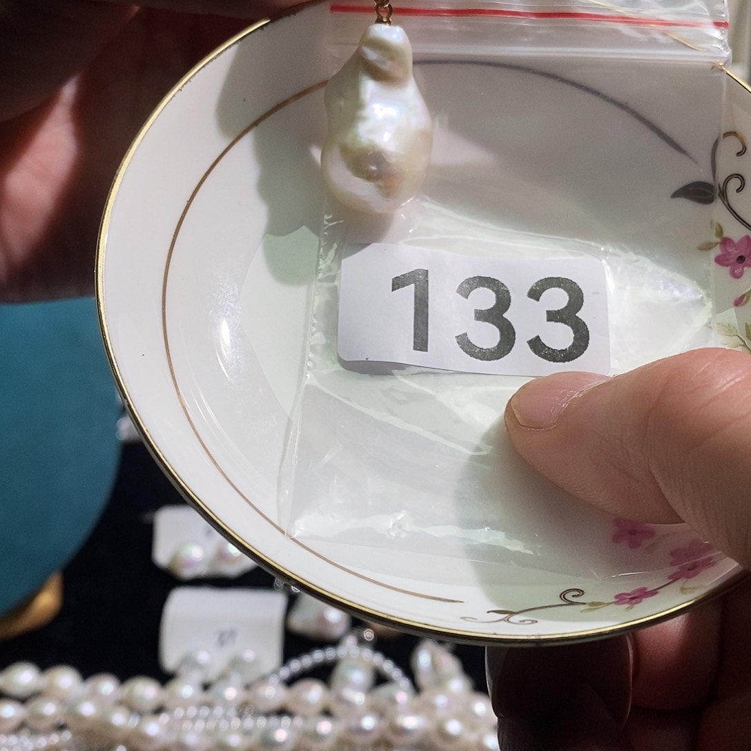 淡水珍珠颈饰银S925镶嵌