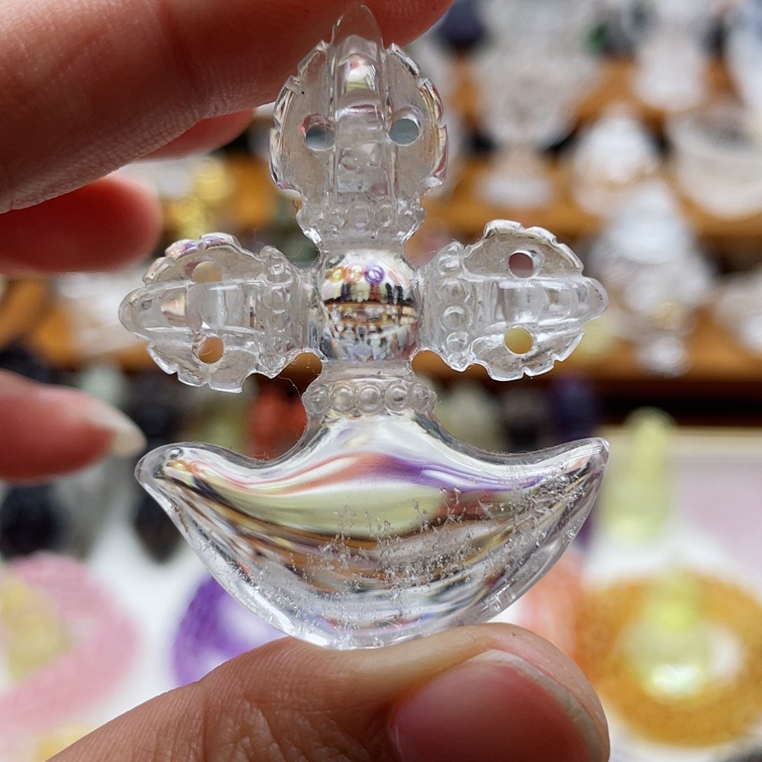 水晶颈饰未镶嵌吊坠