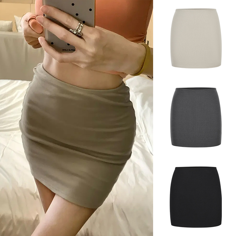 Moses Queen/魔西女王辣妹纯欲风高腰修身包臀裙气质褶皱半身短裙