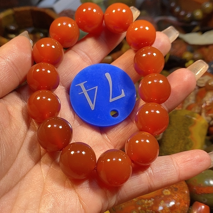 玛瑙/玉髓手链未镶嵌古**风