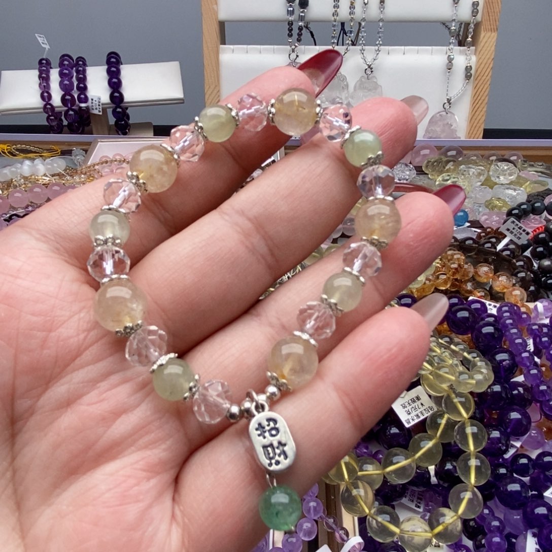 水晶手链未镶嵌天然水晶