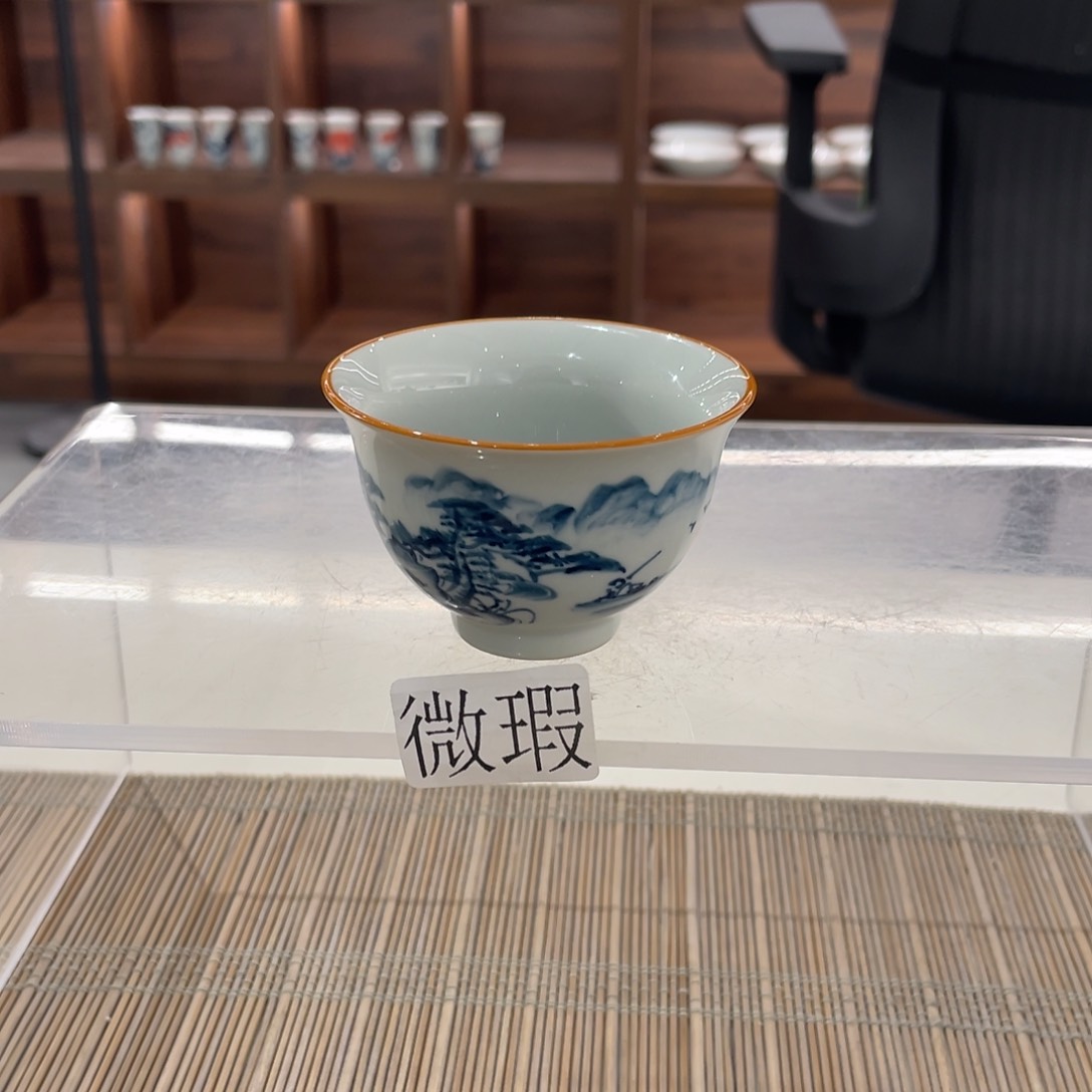 微瑕釉下彩纯手绘