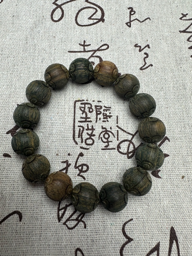 【金茂文玩】 A440越南沉木单圈手串手链