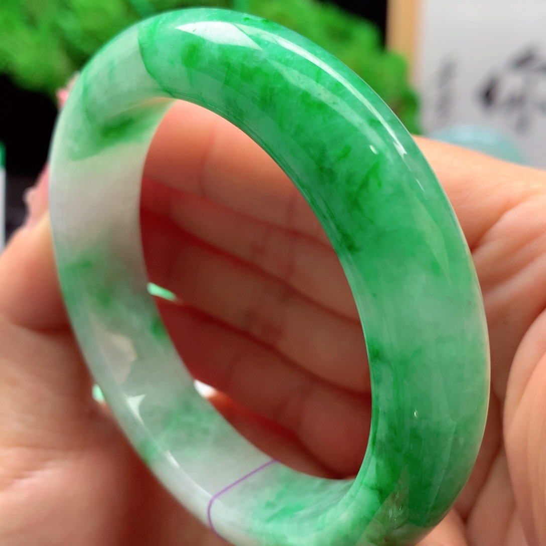 未镶嵌手镯翡翠秀*缅甸56.3圈口