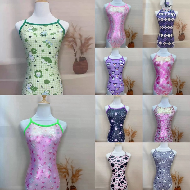 高弹时尚绝美高级感显瘦竞技泳衣（单层不带垫中叉款）