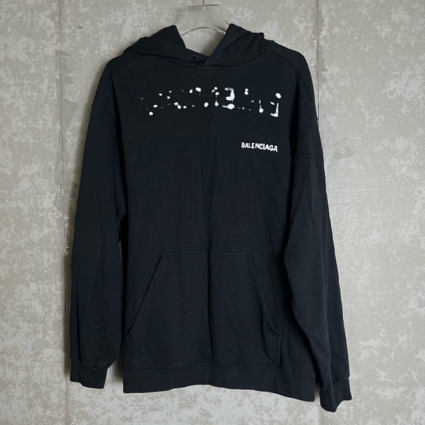 未使用 Balenciaga/巴黎世家 S*1/巴黎世家涂鸦logo帽衫/11482