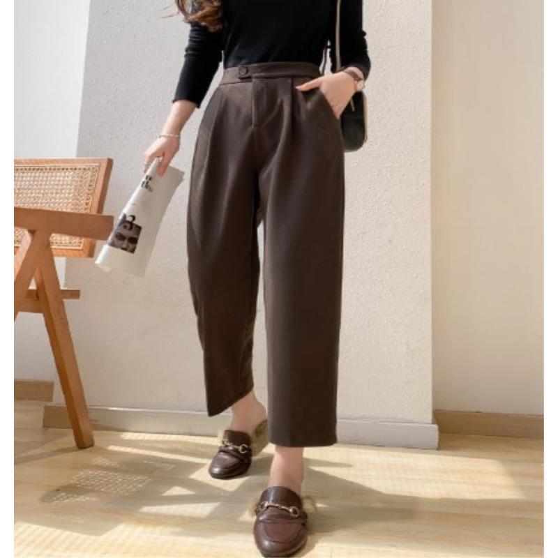 H074毛呢休闲裤kuanson宽松