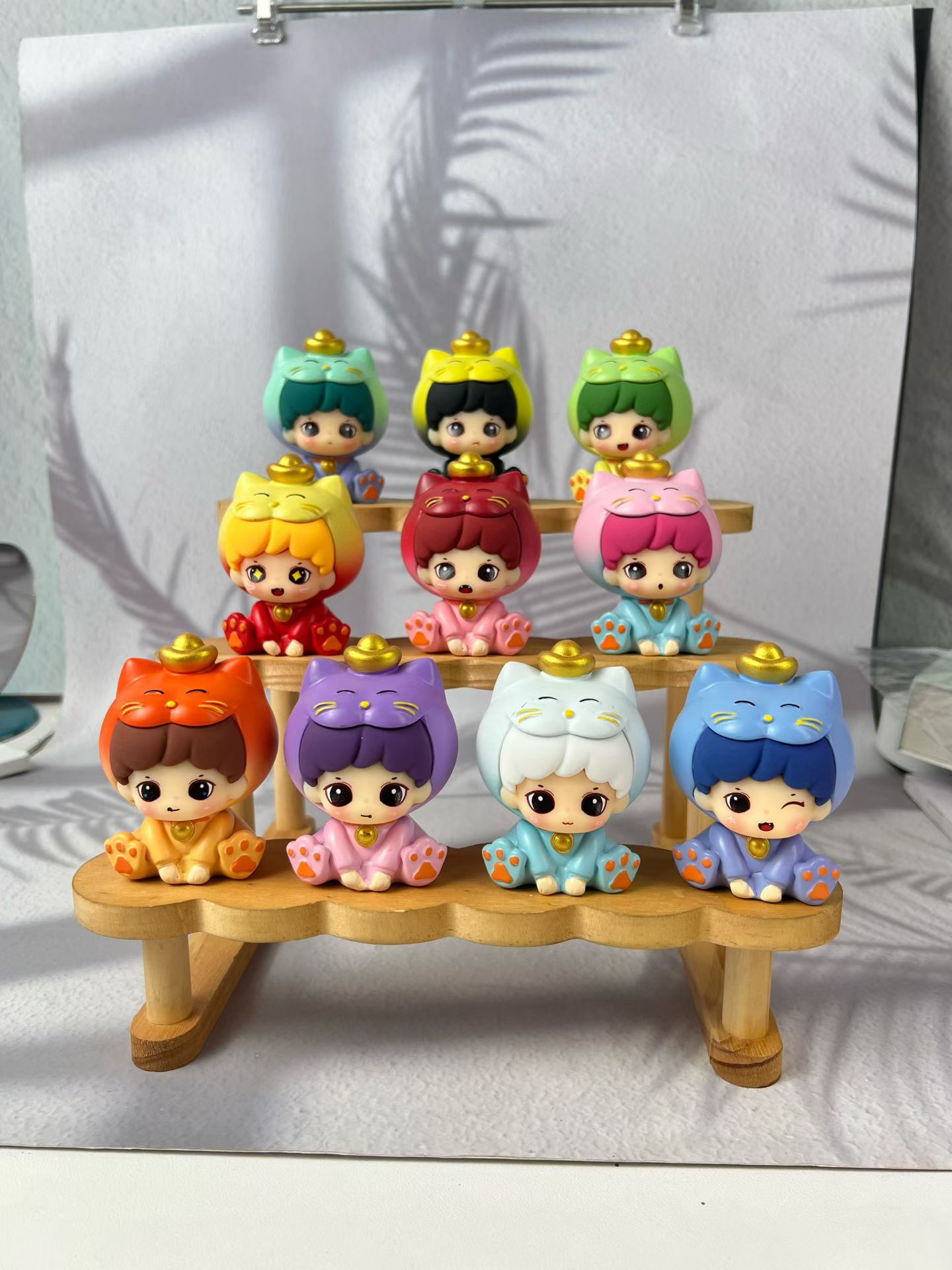 新款元宝招财猫猫 树脂家具摆件 可爱 爆款