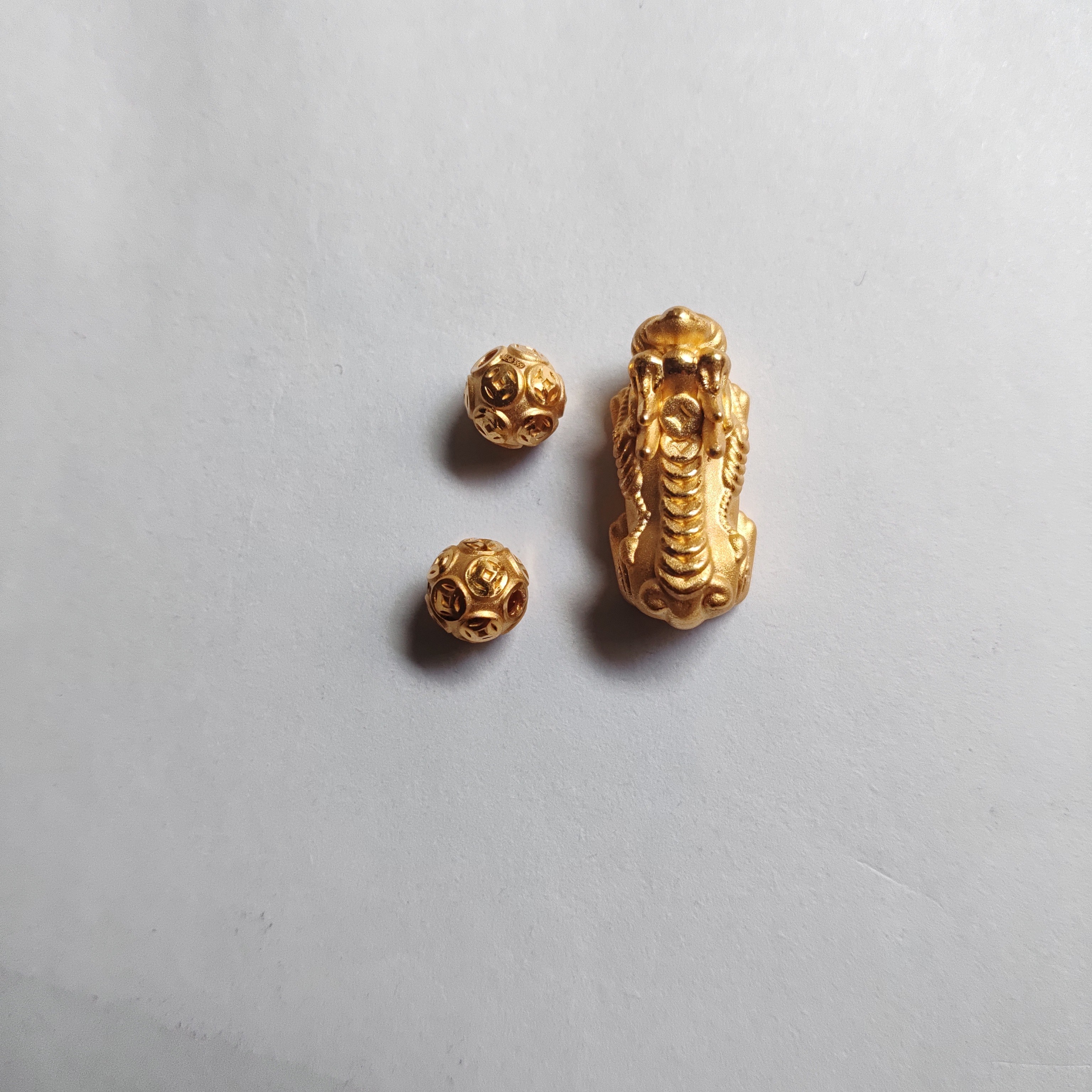 金元宝足金999貔貅珠子首饰