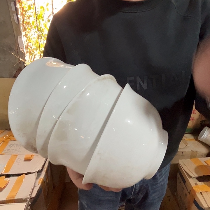 瓷片景德镇陶瓷6寸反口面碗4只