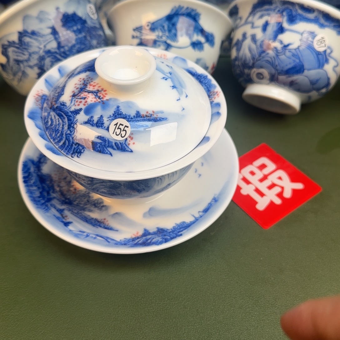 彦祖纯手工手绘茶具155