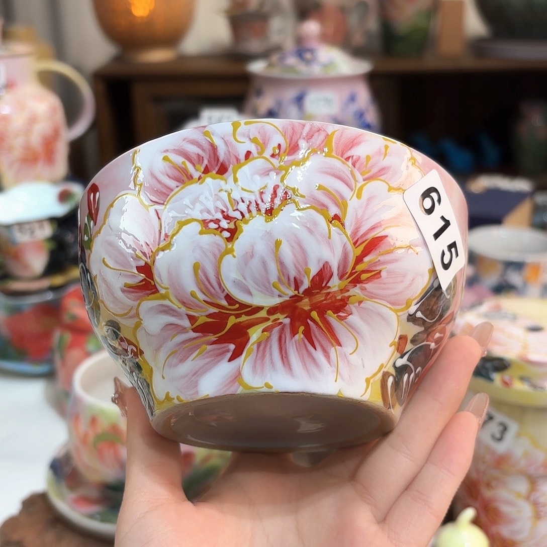 景德镇手绘高温釉下彩陶瓷茶具