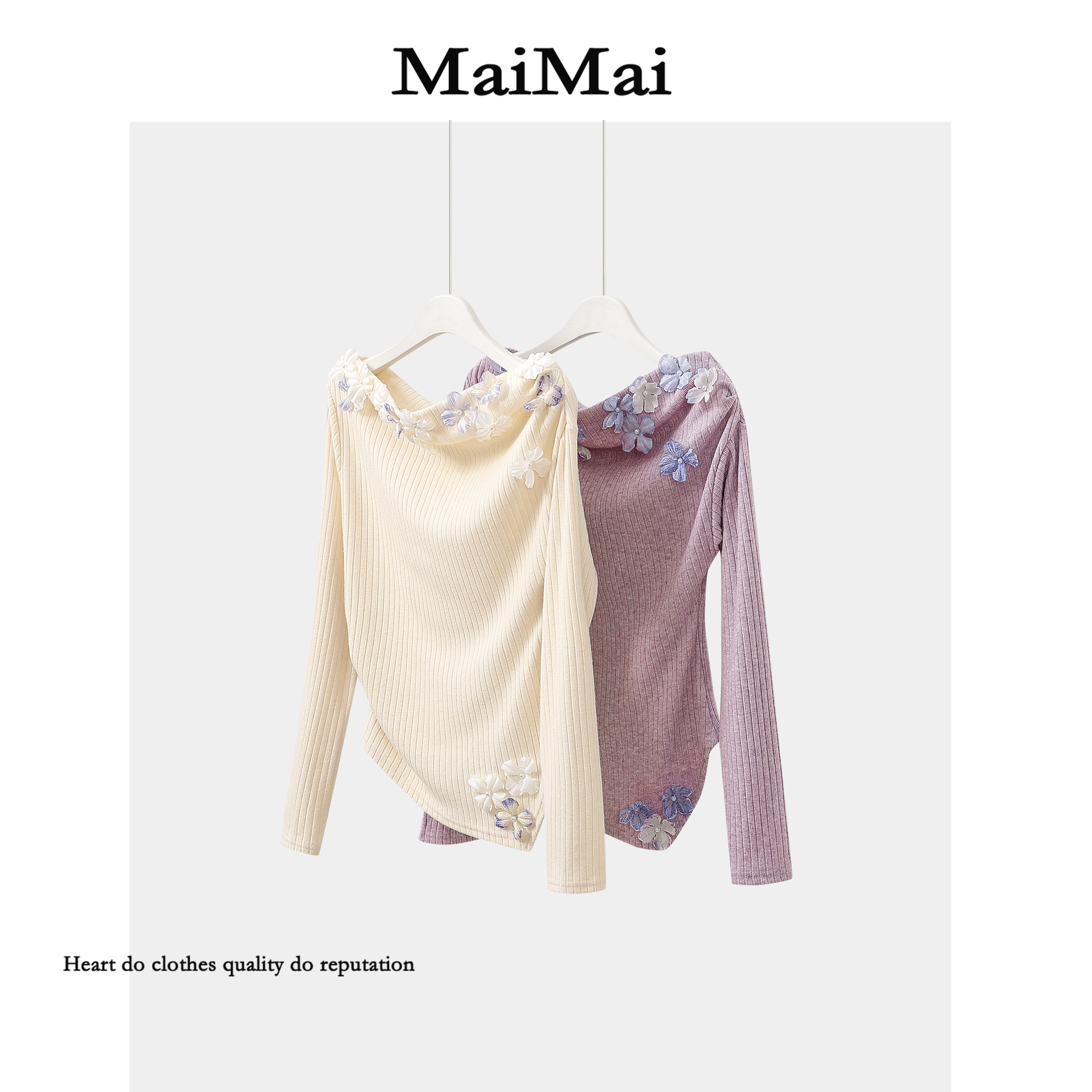 【 彼岸花明】Mai Mai◆秋季针织衫女小众空调衫长袖法式针织时尚