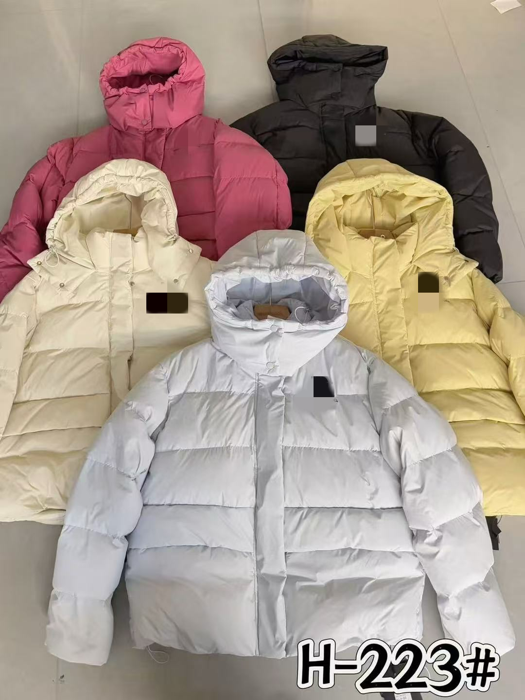 V家 223休闲连帽羽绒服