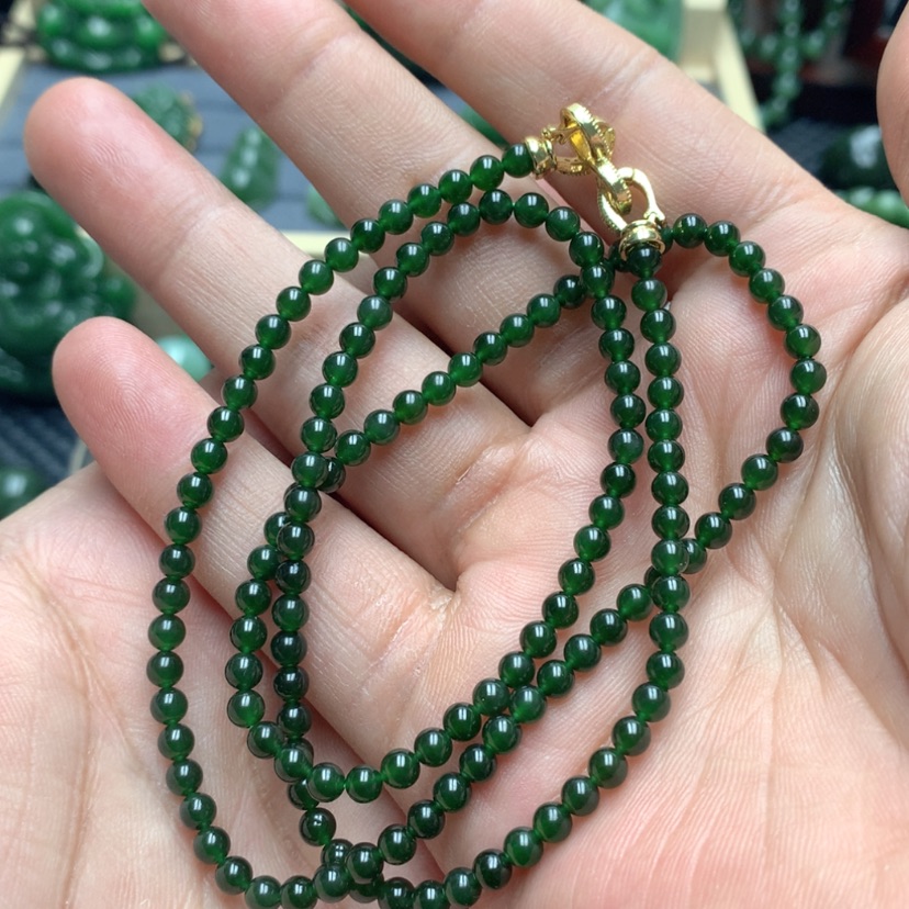 【闪购商品】和田玉（碧玉）项链未镶嵌