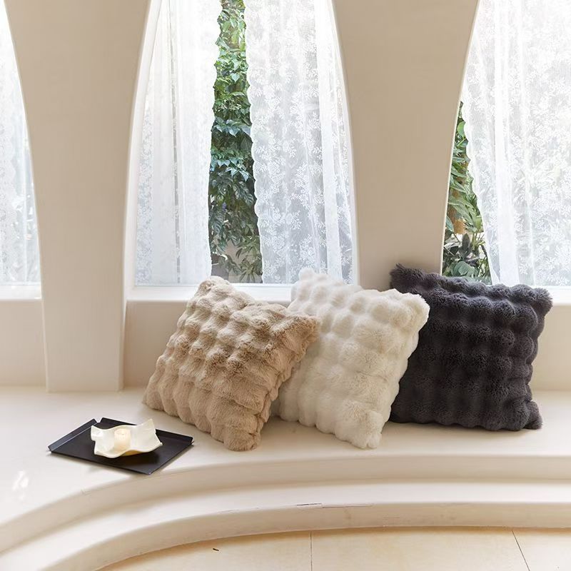  北欧ins风轻奢冬季加厚抱枕客厅卧室沙发靠枕午睡枕床头座椅靠背