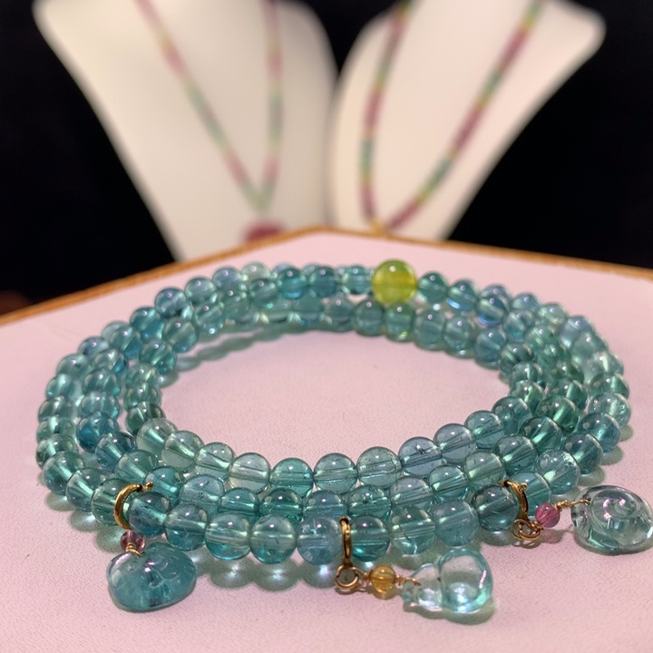 双色碧玺手链未镶嵌