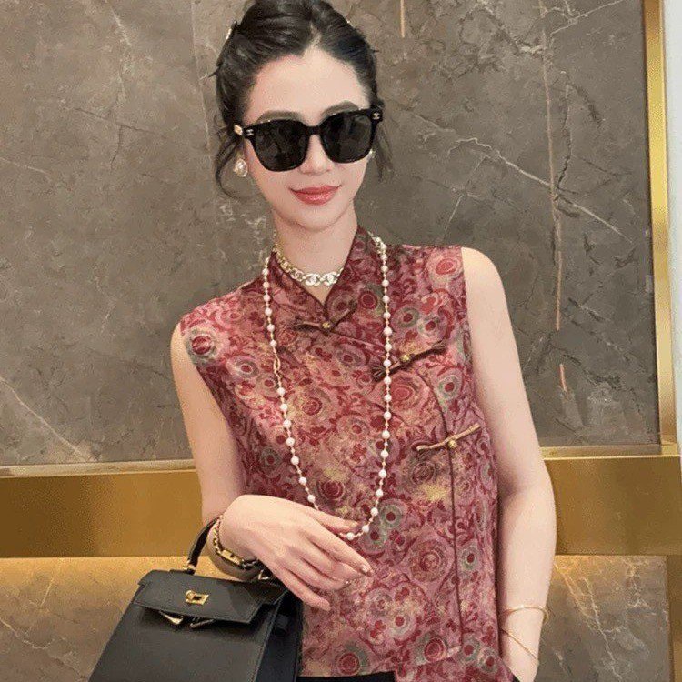 【烟柳画桥】新中式网红时尚复古百搭无袖马甲