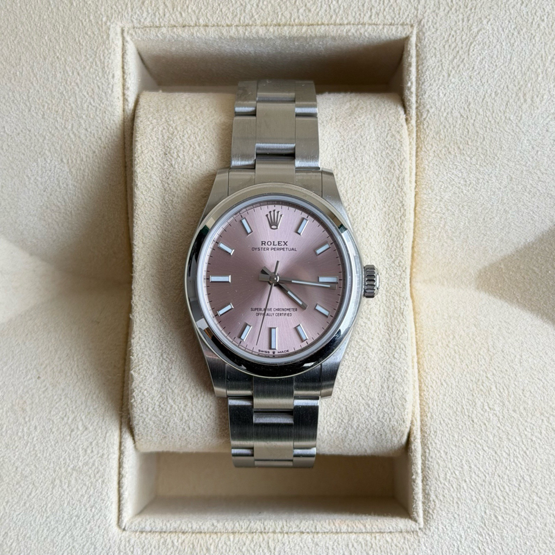 95新 Rolex/劳力士 劳力士蚝式恒动型277200镭射粉22年二手