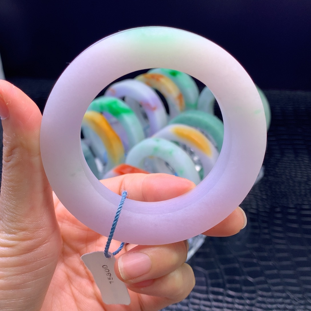 定制翡翠未镶嵌手镯55-65