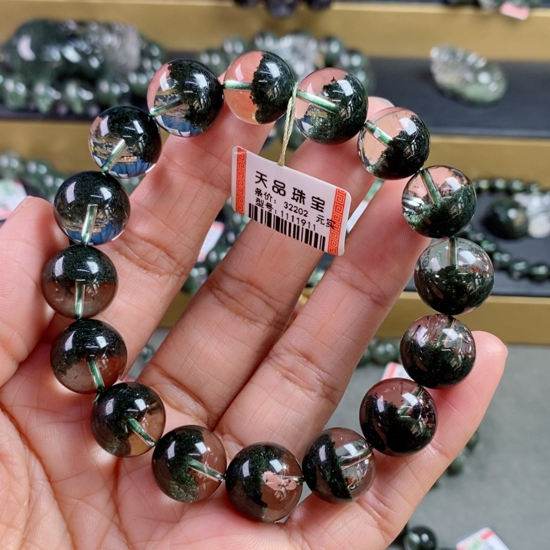 水晶手链未镶嵌绿幽灵手链1111911