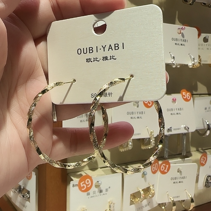 锆石纯铜合金4公分麻花圈