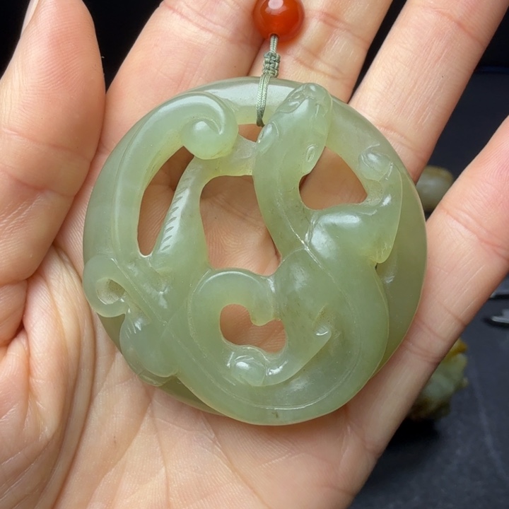 螭龙佩古玉老玉收藏珍品挂件