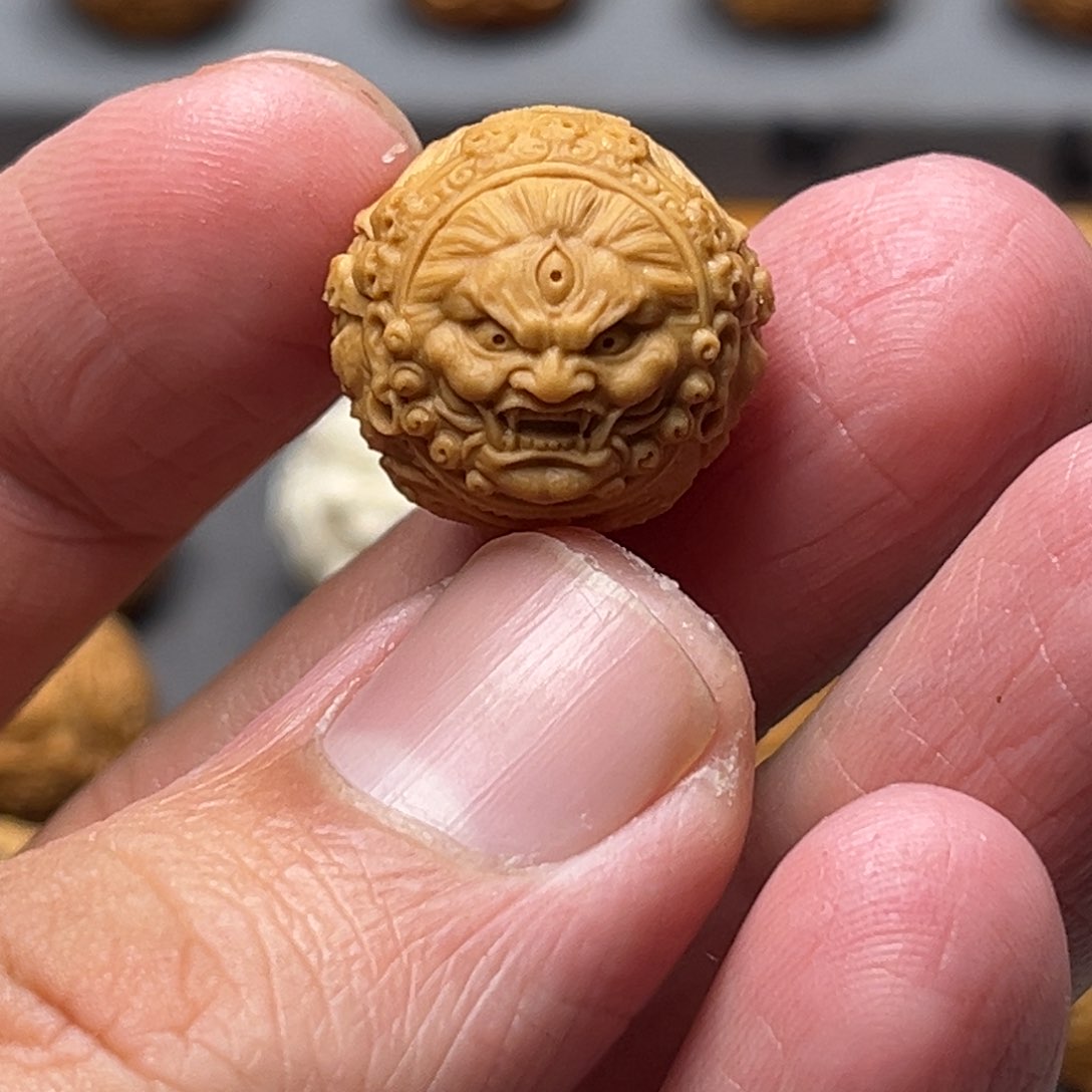 猴头核桃吊坠别***啦大黑天