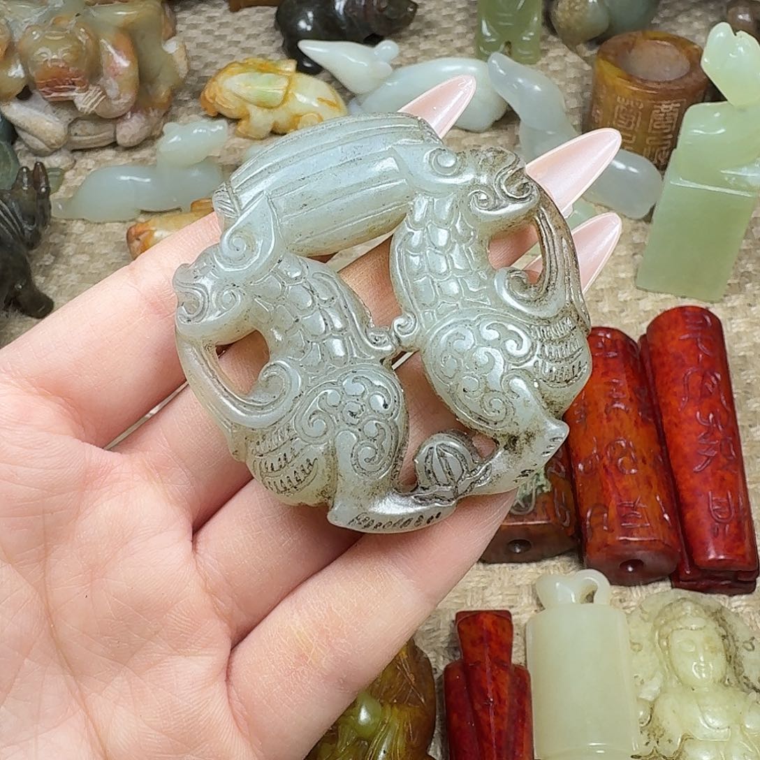 白玉菩提吊坠挂件